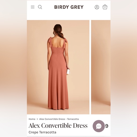 Birdy Grey Alex Convertible Dress in Terracotta (size L) - Picture 2 of 9